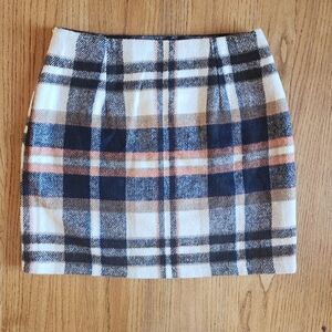 NWT Women's Plaid Lined Semi-Formal Cocktail Date Night Mini Skirt Small S